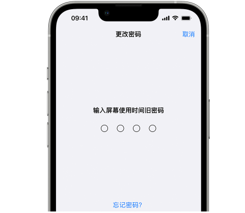 九合垸原种场iPhone屏幕维修分享iPhone屏幕使用时间密码忘记了怎么办 