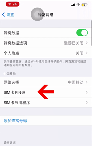 九合垸原种场苹果14维修网分享如何给iPhone14的SIM卡设置密码 