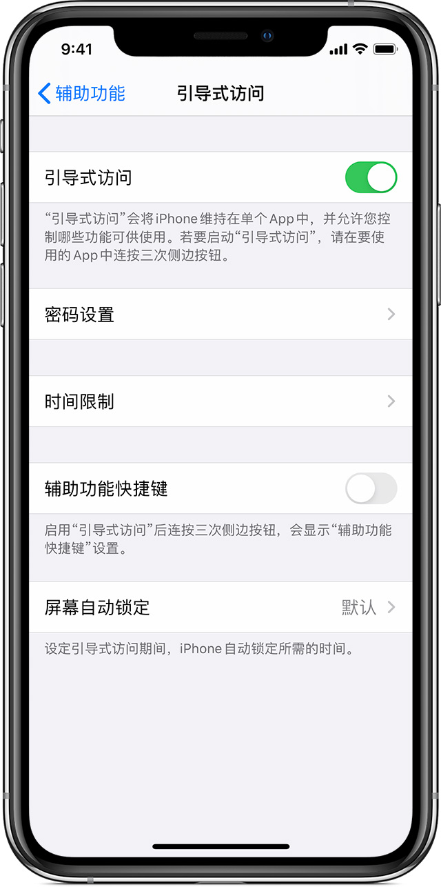 九合垸原种场苹果手机维修分享如何在 iPhone 上退出引导式访问 