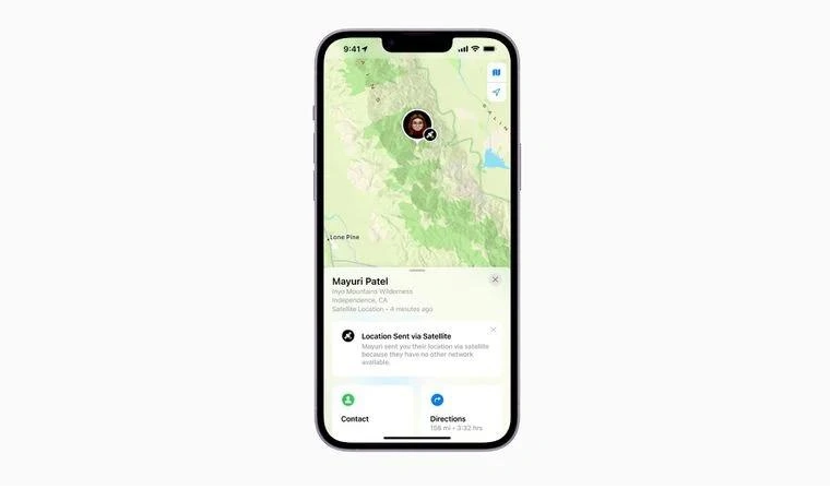 九合垸原种场苹果14维修分享iPhone14系列中 FindMy功能通过卫星分享位置方法教程 