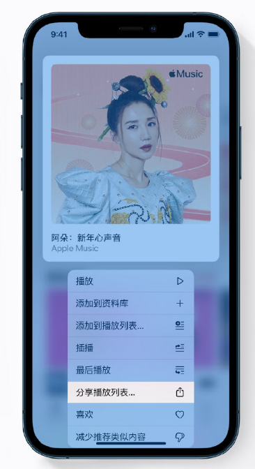 九合垸原种场苹果手机维修分享Apple Music 新增新年歌单，快来分享给好友 